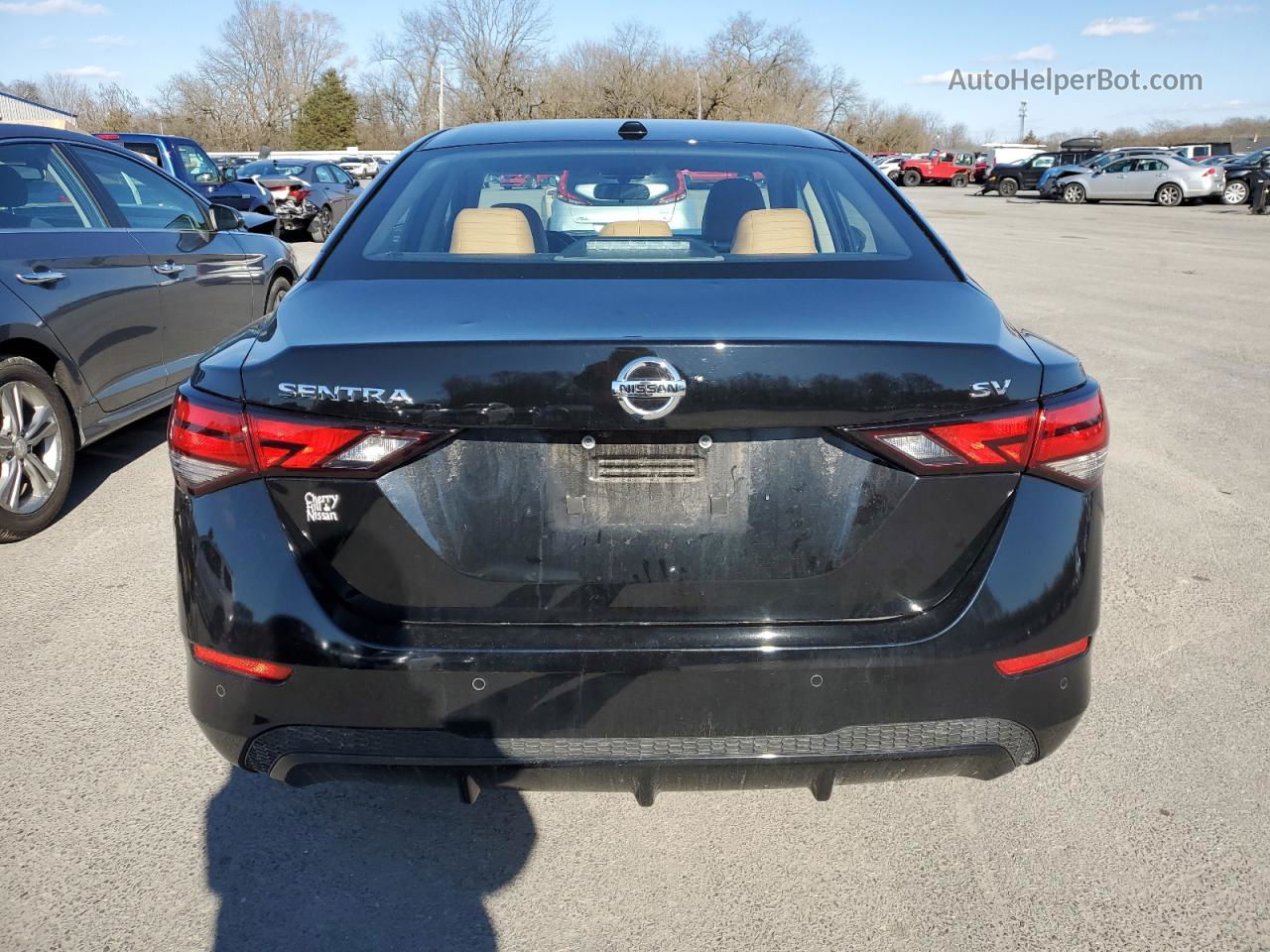 2020 Nissan Sentra Sv Black vin: 3N1AB8CV3LY297587