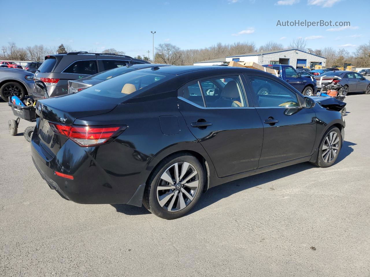 2020 Nissan Sentra Sv Black vin: 3N1AB8CV3LY297587