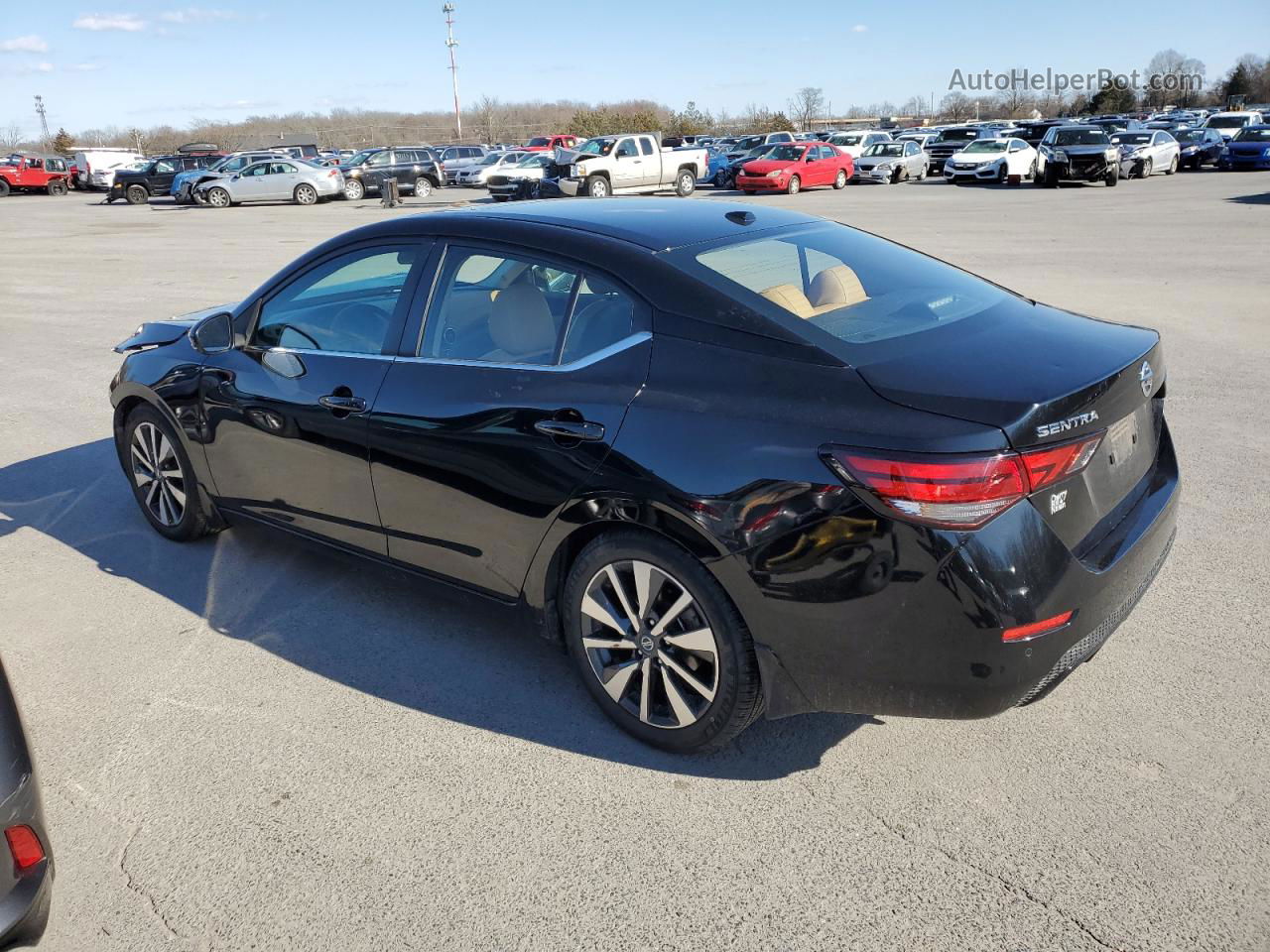 2020 Nissan Sentra Sv Black vin: 3N1AB8CV3LY297587