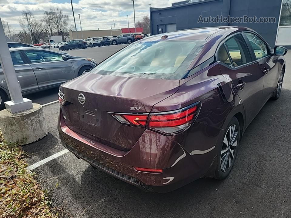 2021 Nissan Sentra Sv Red vin: 3N1AB8CV3MY227704