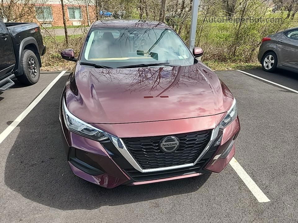 2021 Nissan Sentra Sv Red vin: 3N1AB8CV3MY227704