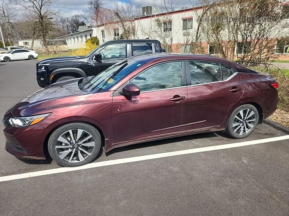 2021 Nissan Sentra Sv Красный vin: 3N1AB8CV3MY227704