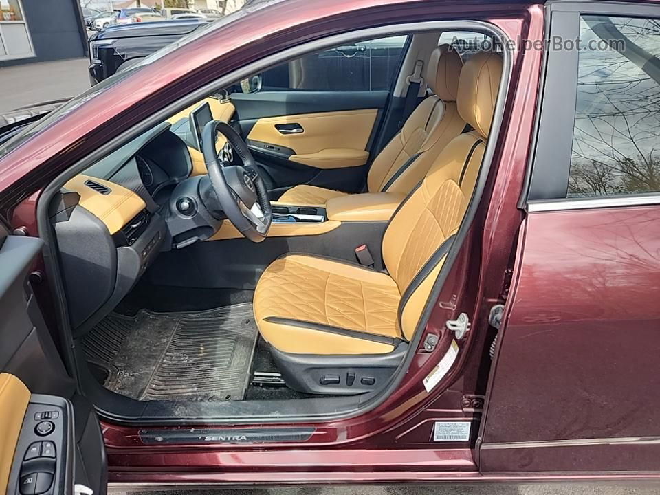 2021 Nissan Sentra Sv Красный vin: 3N1AB8CV3MY227704