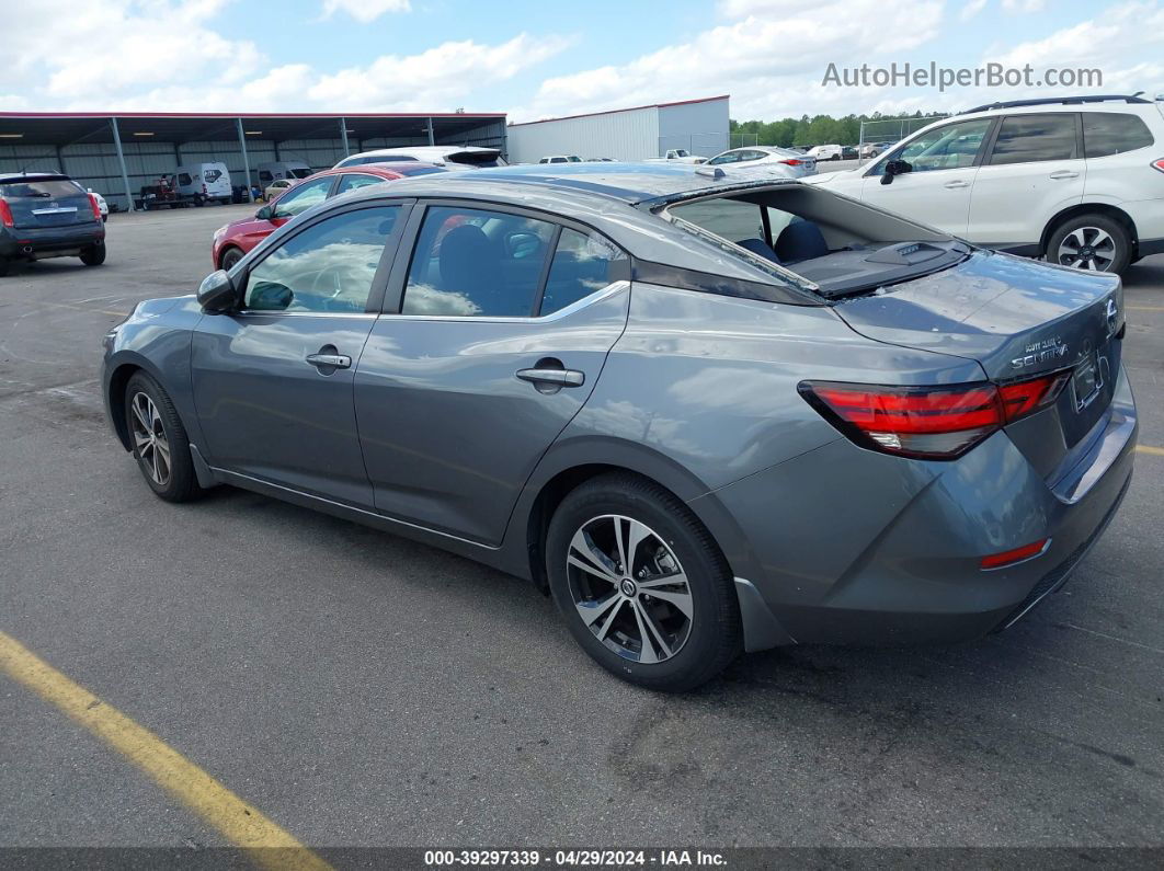 2021 Nissan Sentra Sv Серый vin: 3N1AB8CV3MY233504