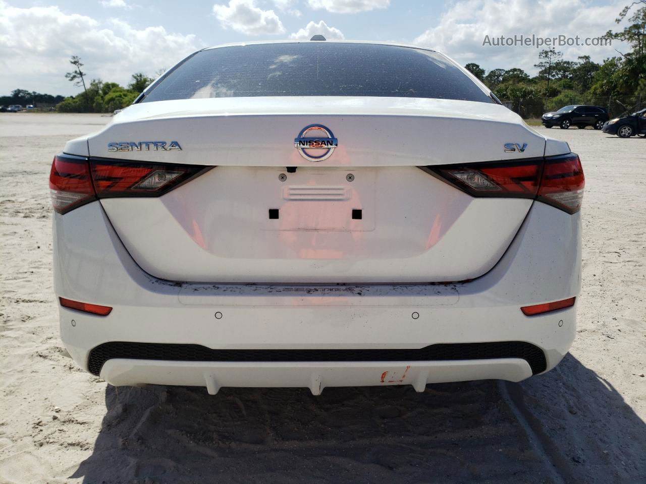 2021 Nissan Sentra Sv White vin: 3N1AB8CV3MY237598