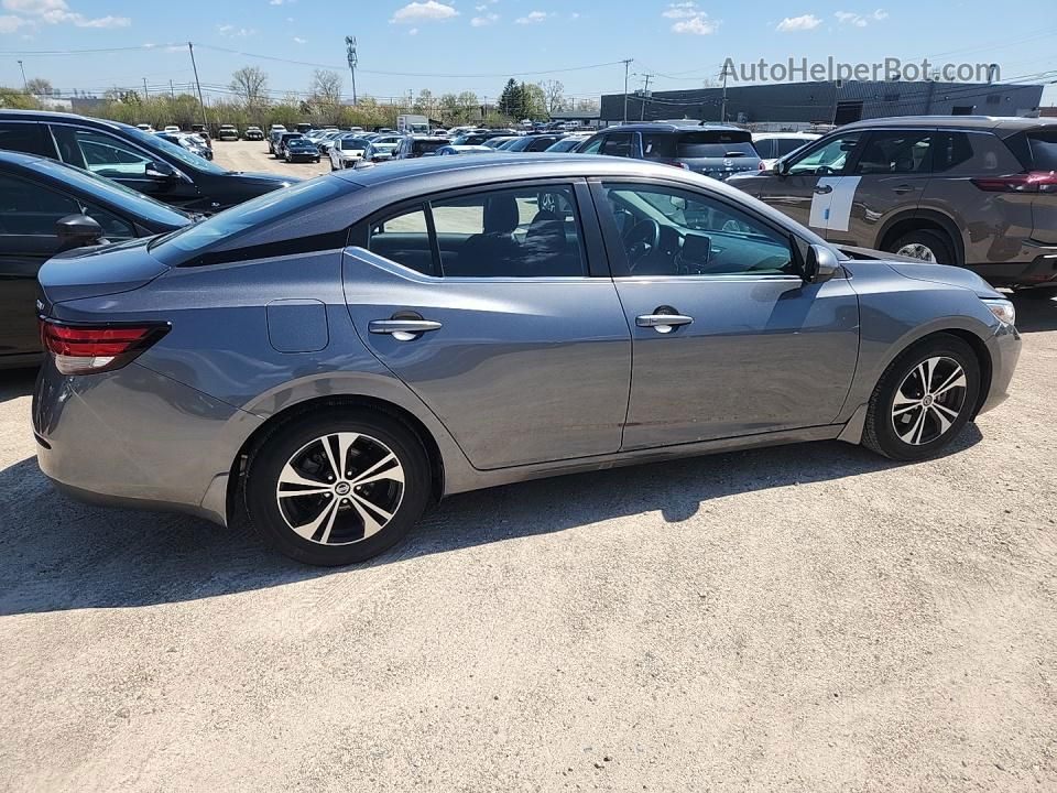 2021 Nissan Sentra Sv Gray vin: 3N1AB8CV3MY242719