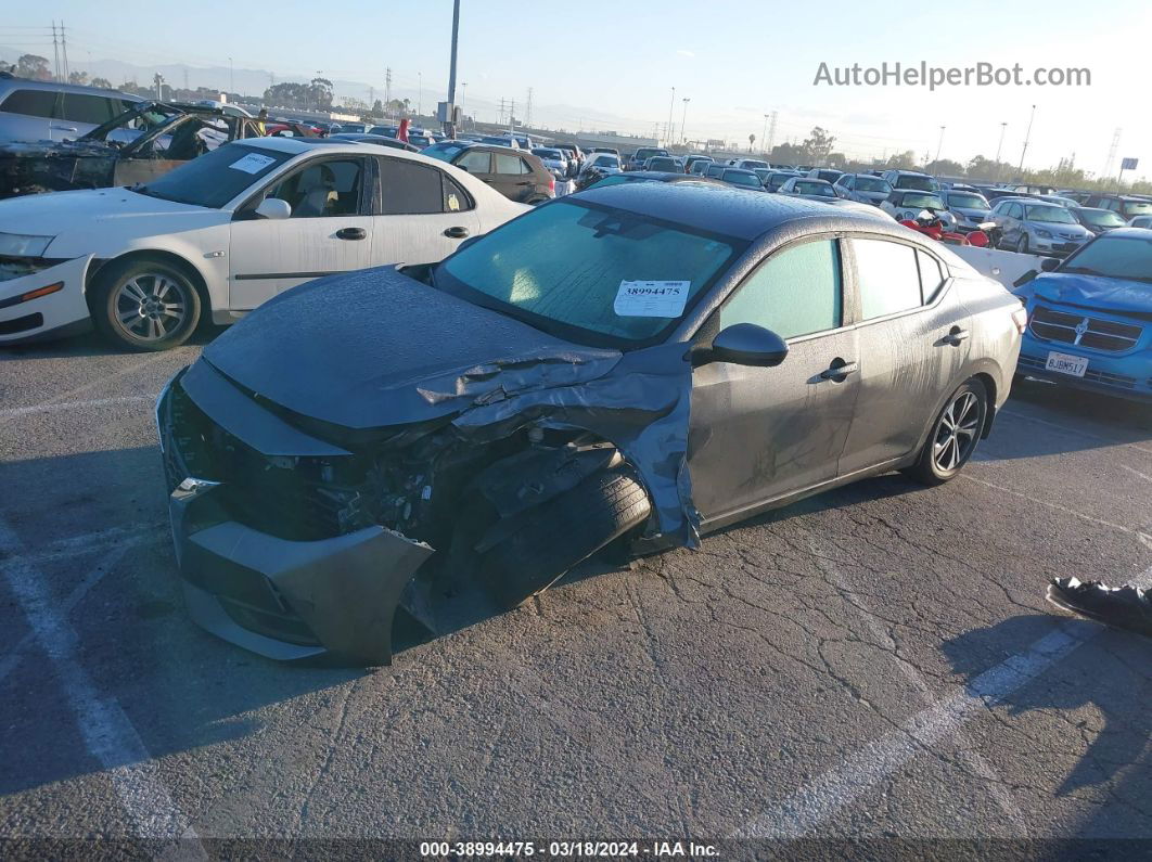 2021 Nissan Sentra Sv Xtronic Cvt Серый vin: 3N1AB8CV3MY246009