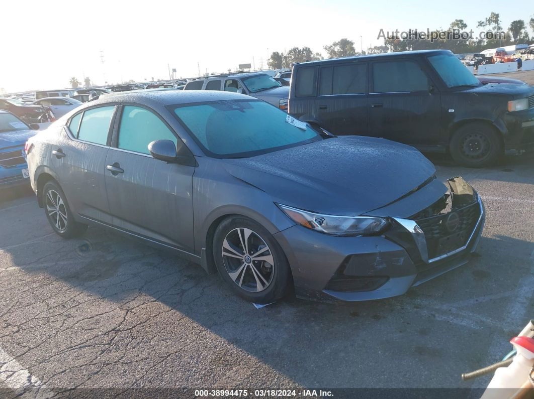 2021 Nissan Sentra Sv Xtronic Cvt Gray vin: 3N1AB8CV3MY246009