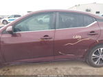 2021 Nissan Sentra Sv Xtronic Cvt Maroon vin: 3N1AB8CV3MY277356