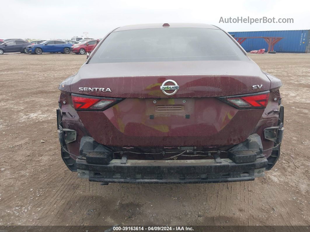 2021 Nissan Sentra Sv Xtronic Cvt Maroon vin: 3N1AB8CV3MY277356