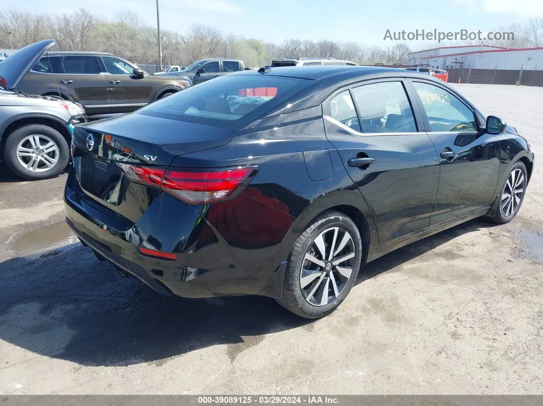 2021 Nissan Sentra Sv Xtronic Cvt Black vin: 3N1AB8CV3MY315183