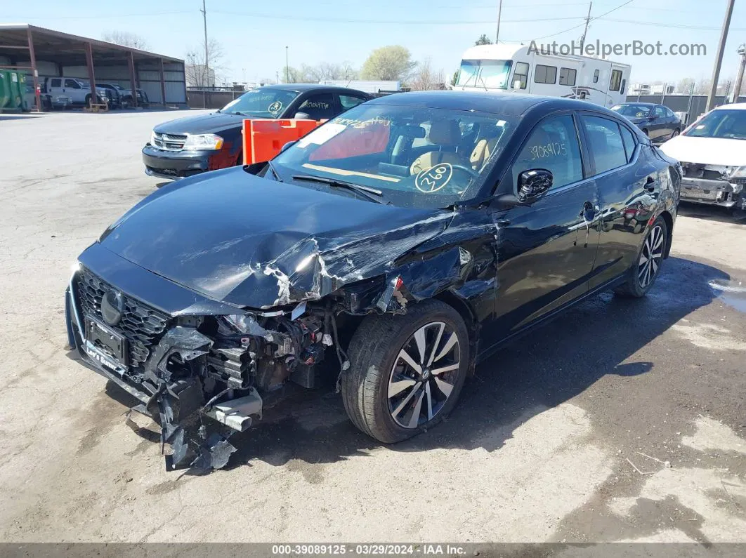 2021 Nissan Sentra Sv Xtronic Cvt Black vin: 3N1AB8CV3MY315183