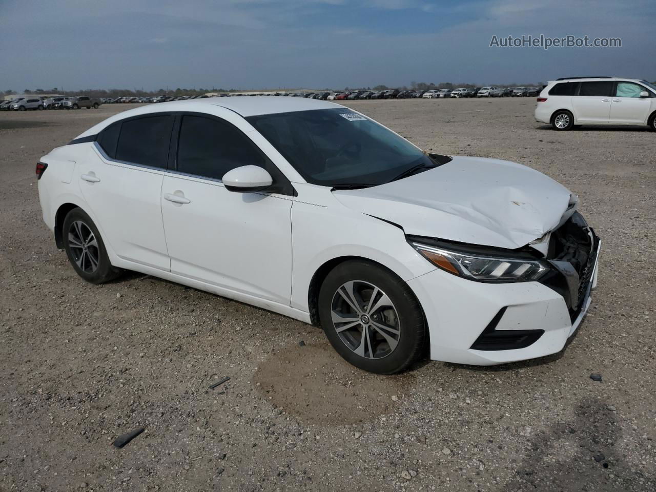 2021 Nissan Sentra Sv White vin: 3N1AB8CV3MY317192