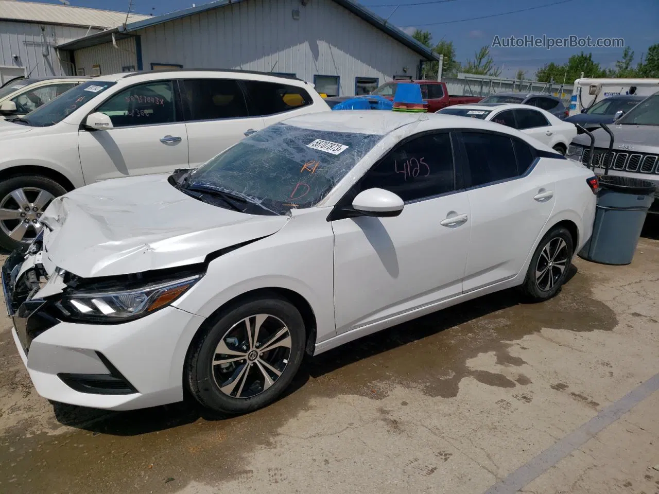 2023 Nissan Sentra Sv White vin: 3N1AB8CV3PY229537