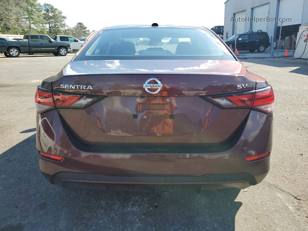 2023 Nissan Sentra Sv Maroon vin: 3N1AB8CV3PY278091