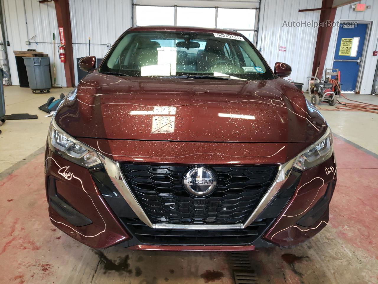 2020 Nissan Sentra Sv Maroon vin: 3N1AB8CV4LY238130