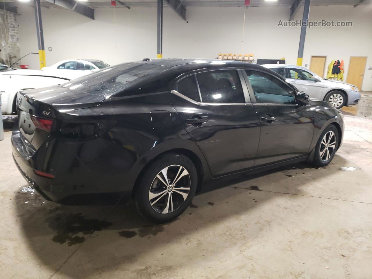 2020 Nissan Sentra Sv Black vin: 3N1AB8CV4LY245577