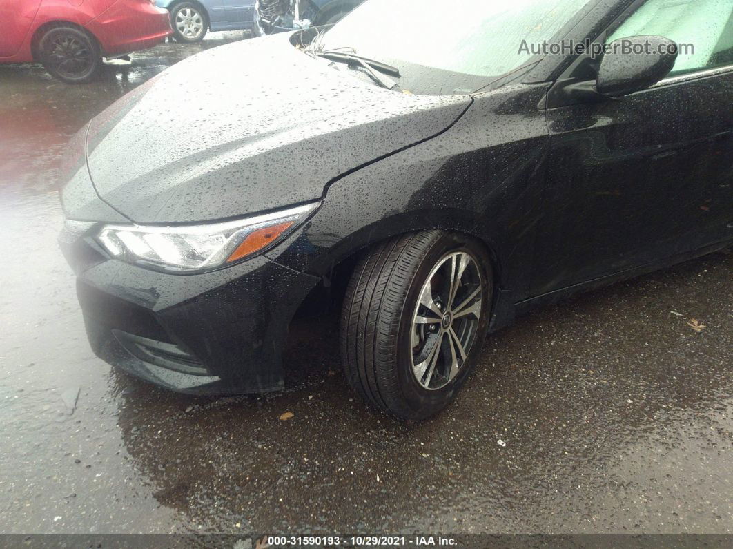 2020 Nissan Sentra Sv Black vin: 3N1AB8CV4LY258281