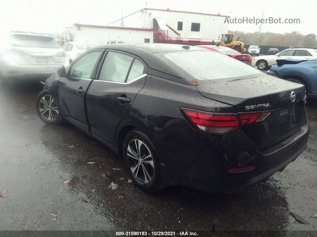 2020 Nissan Sentra Sv Black vin: 3N1AB8CV4LY258281