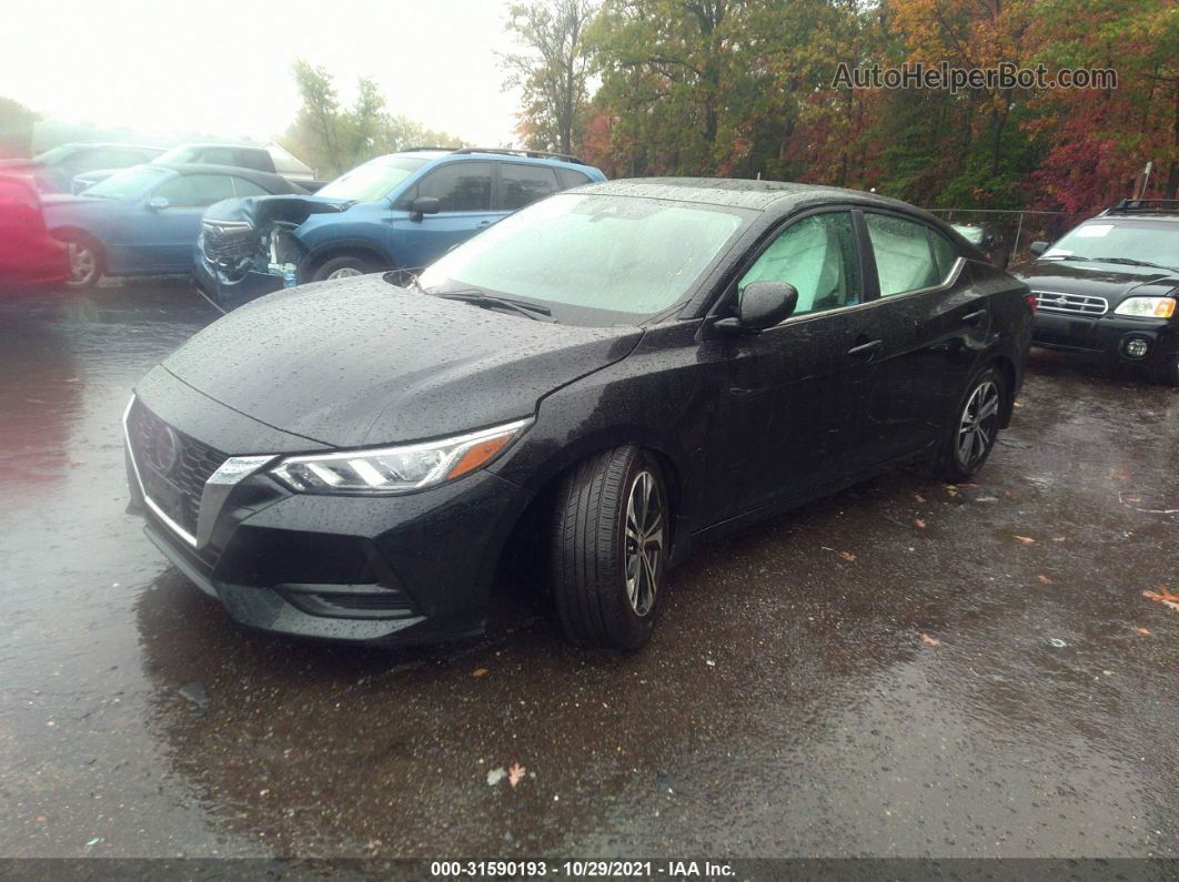 2020 Nissan Sentra Sv Black vin: 3N1AB8CV4LY258281