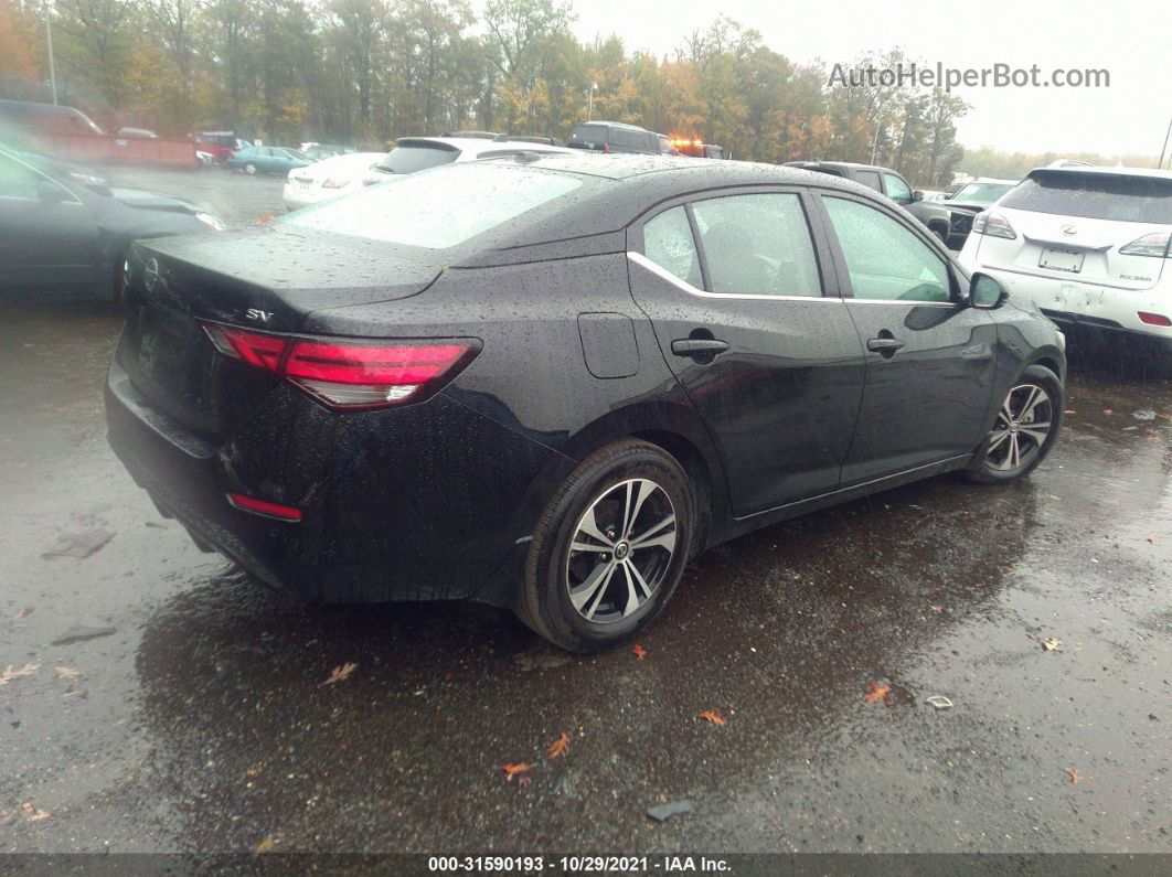 2020 Nissan Sentra Sv Black vin: 3N1AB8CV4LY258281