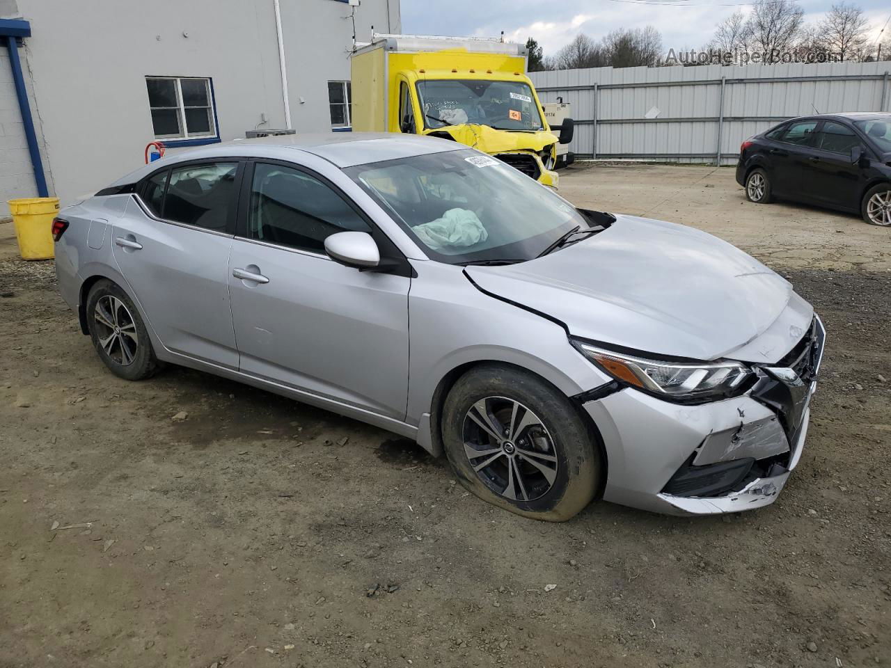 2020 Nissan Sentra Sv Silver vin: 3N1AB8CV4LY280359