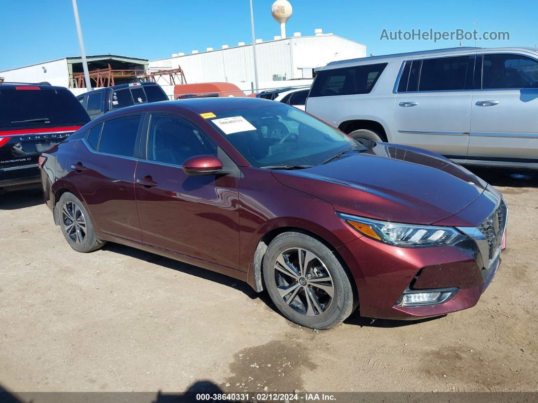 2021 Nissan Sentra Sv Xtronic Cvt Purple vin: 3N1AB8CV4MY204304