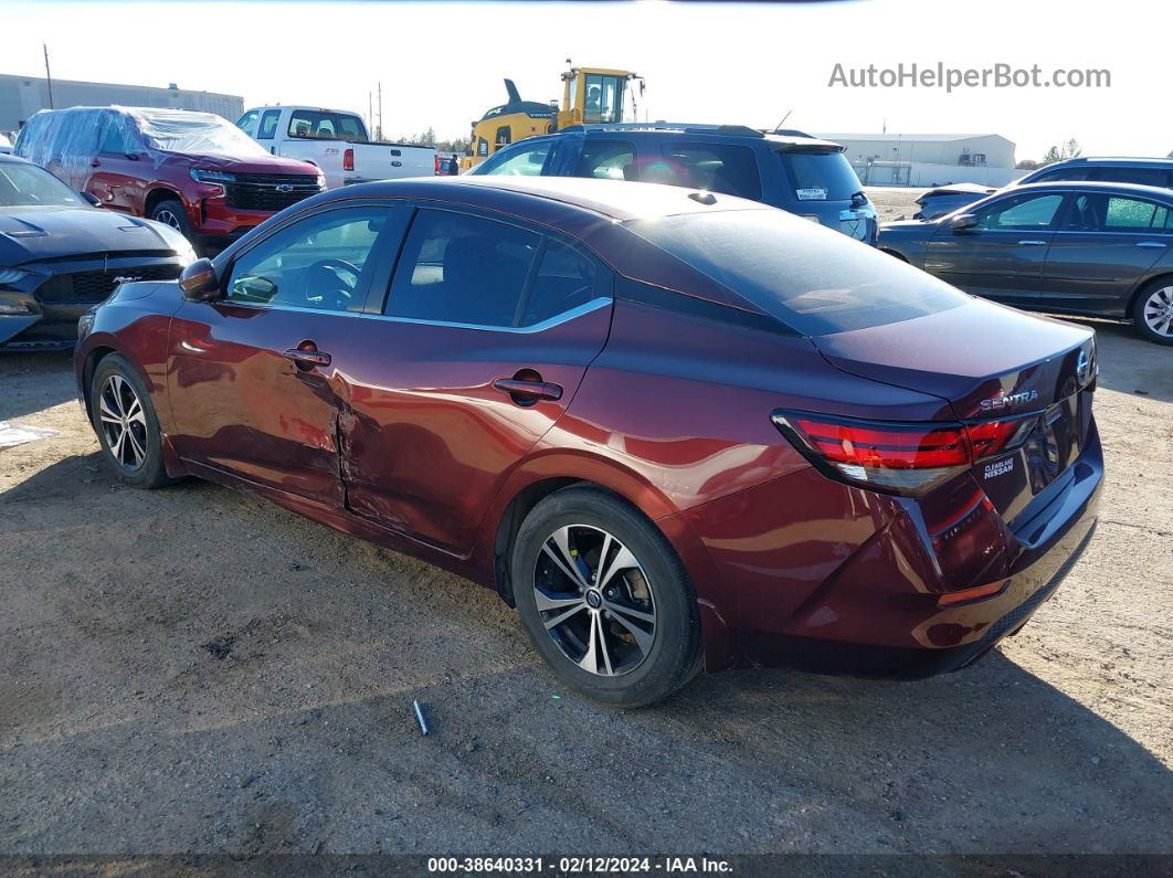 2021 Nissan Sentra Sv Xtronic Cvt Purple vin: 3N1AB8CV4MY204304