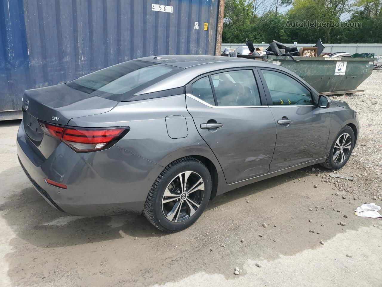 2021 Nissan Sentra Sv Gray vin: 3N1AB8CV4MY252160