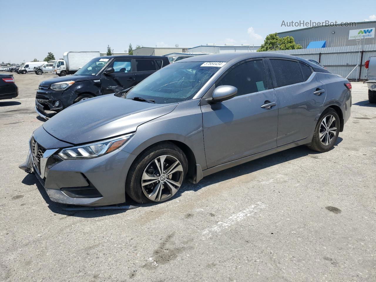 2021 Nissan Sentra Sv Charcoal vin: 3N1AB8CV4MY256208