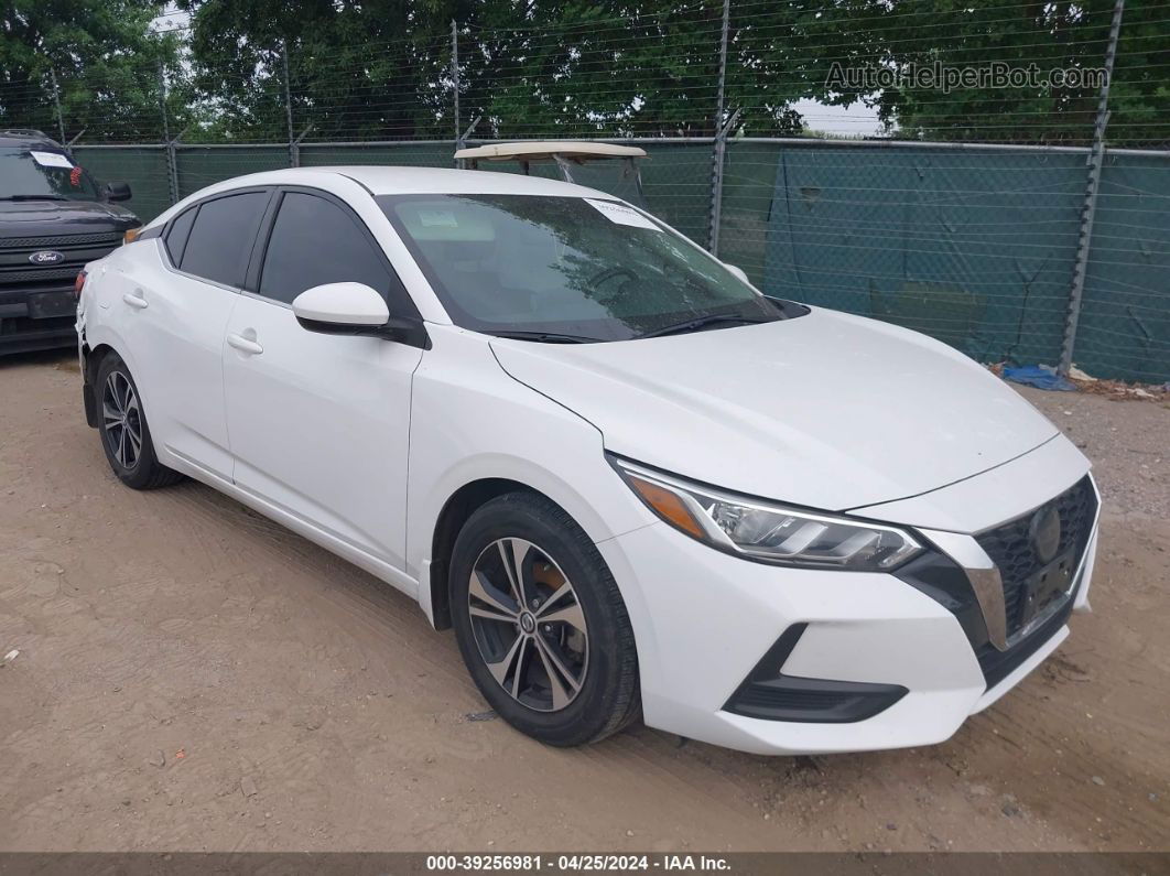 2021 Nissan Sentra Sv Xtronic Cvt White vin: 3N1AB8CV4MY265331