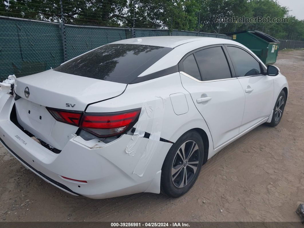 2021 Nissan Sentra Sv Xtronic Cvt White vin: 3N1AB8CV4MY265331