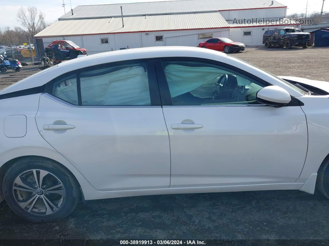 2021 Nissan Sentra Sv Xtronic Cvt White vin: 3N1AB8CV4MY296238