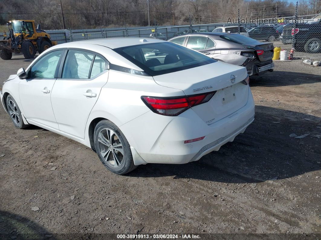 2021 Nissan Sentra Sv Xtronic Cvt White vin: 3N1AB8CV4MY296238