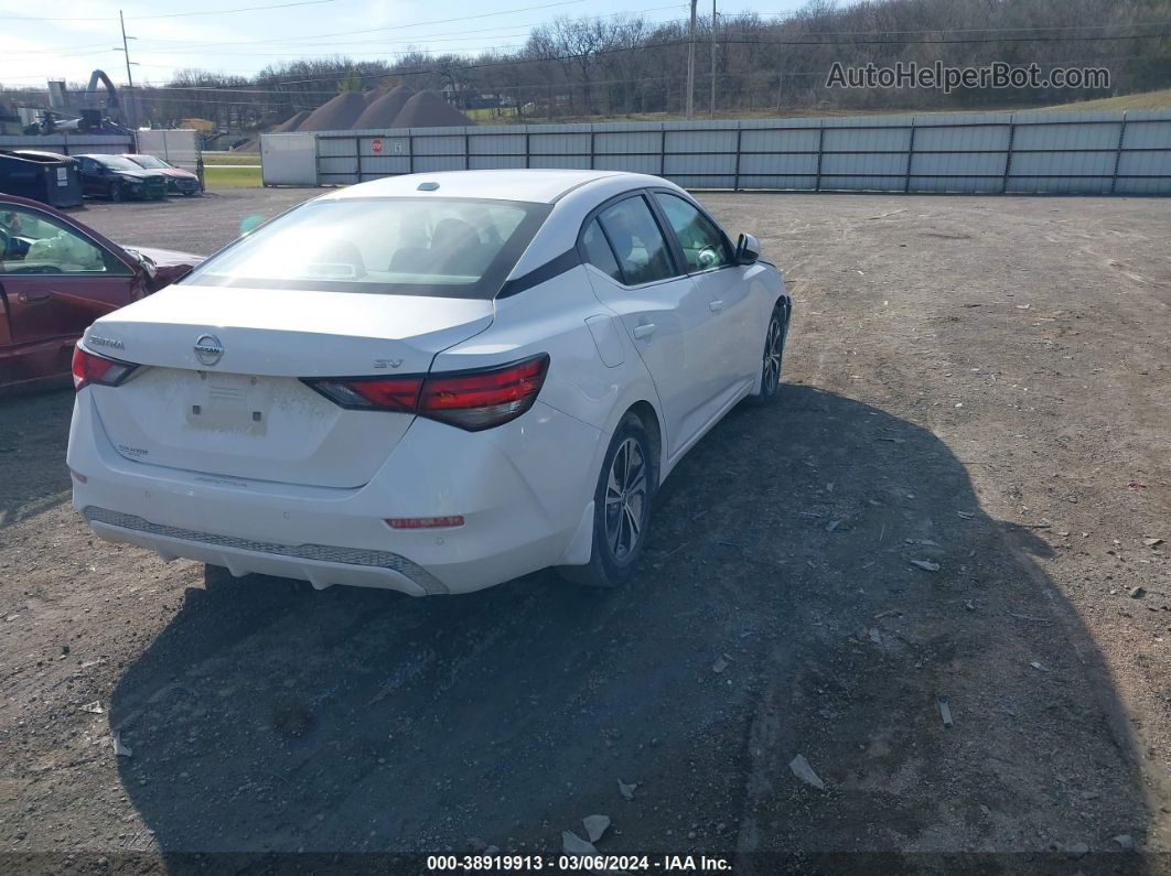 2021 Nissan Sentra Sv Xtronic Cvt White vin: 3N1AB8CV4MY296238