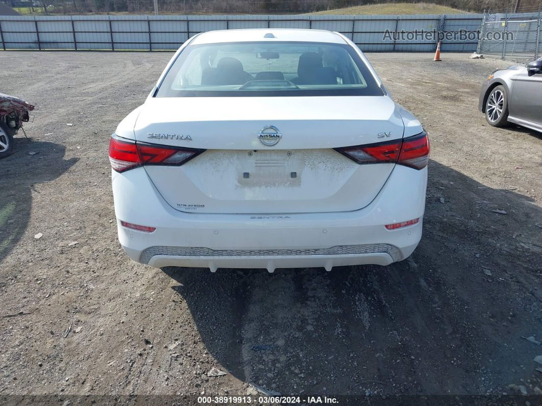 2021 Nissan Sentra Sv Xtronic Cvt White vin: 3N1AB8CV4MY296238