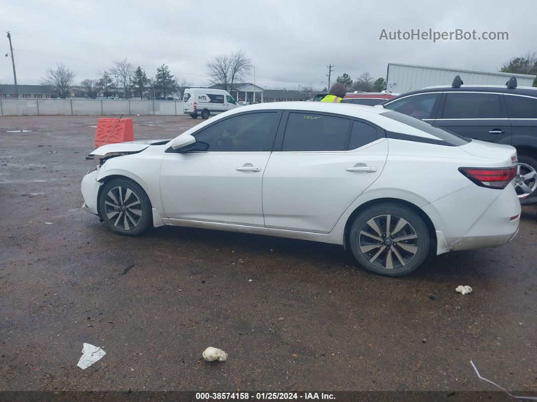 2021 Nissan Sentra Sv Xtronic Cvt Белый vin: 3N1AB8CV4MY314236