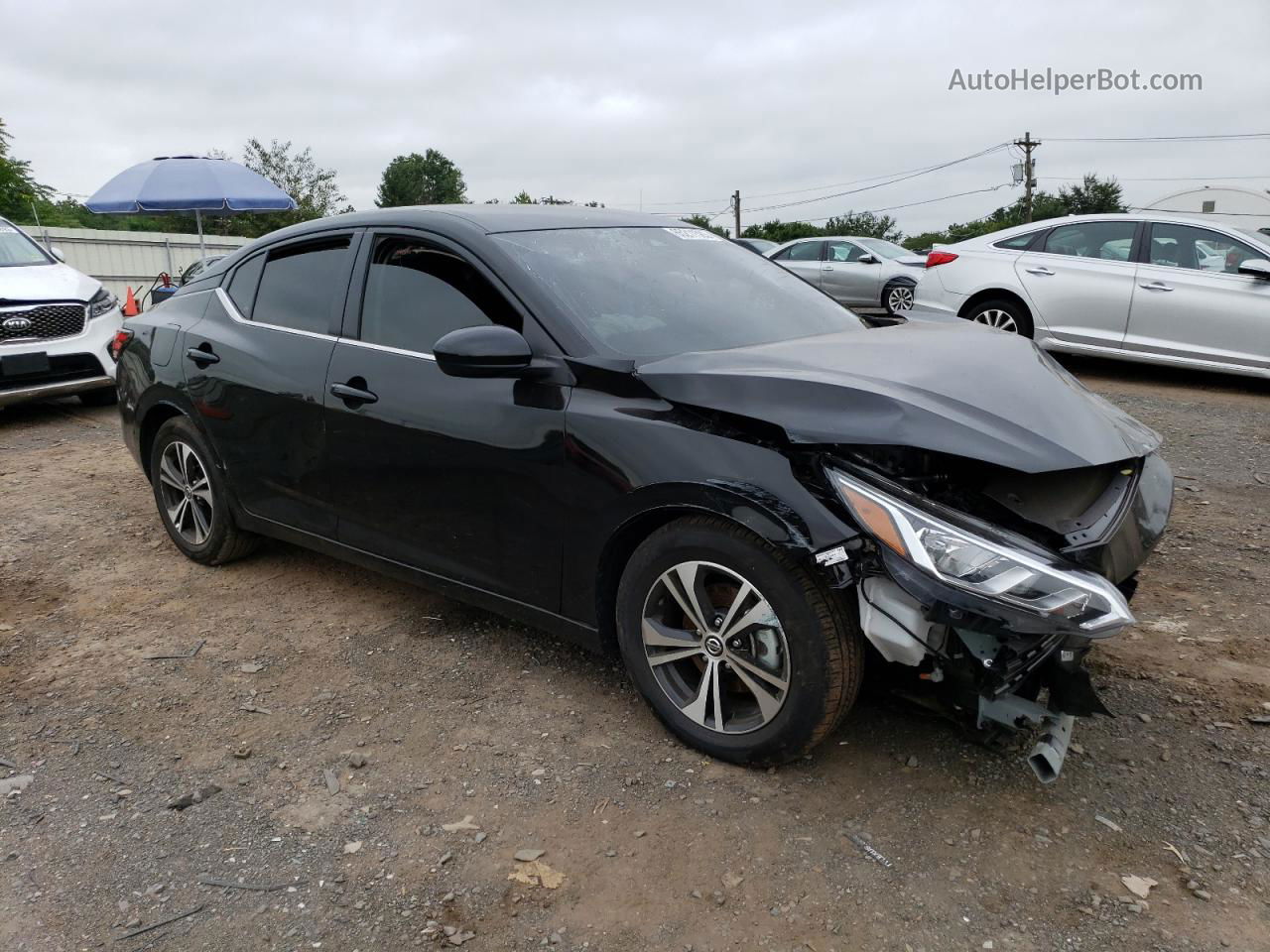 2023 Nissan Sentra Sv Black vin: 3N1AB8CV4PY224766