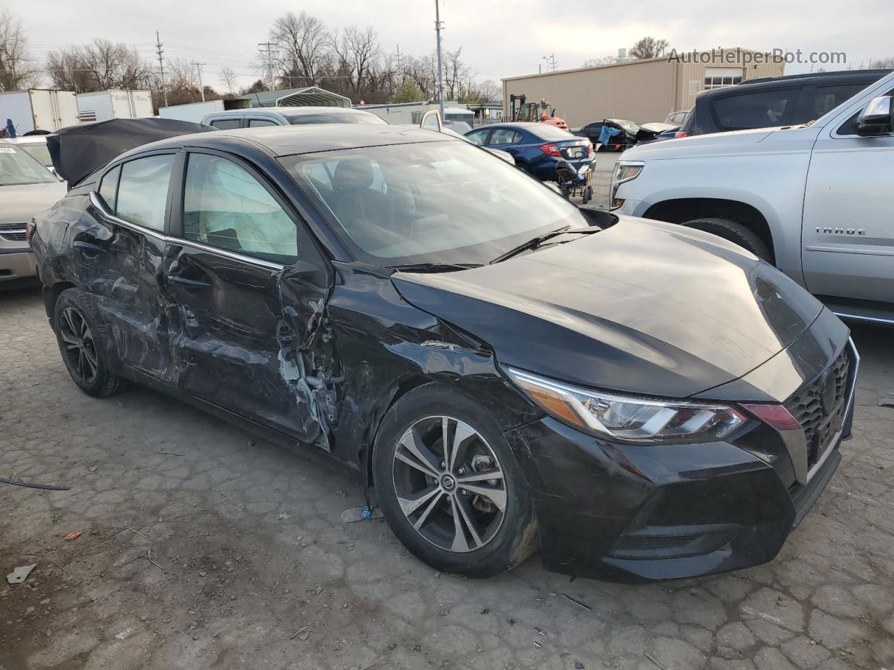 2023 Nissan Sentra Sv Черный vin: 3N1AB8CV4PY275975