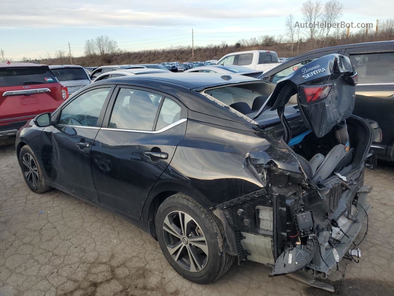 2023 Nissan Sentra Sv Черный vin: 3N1AB8CV4PY275975