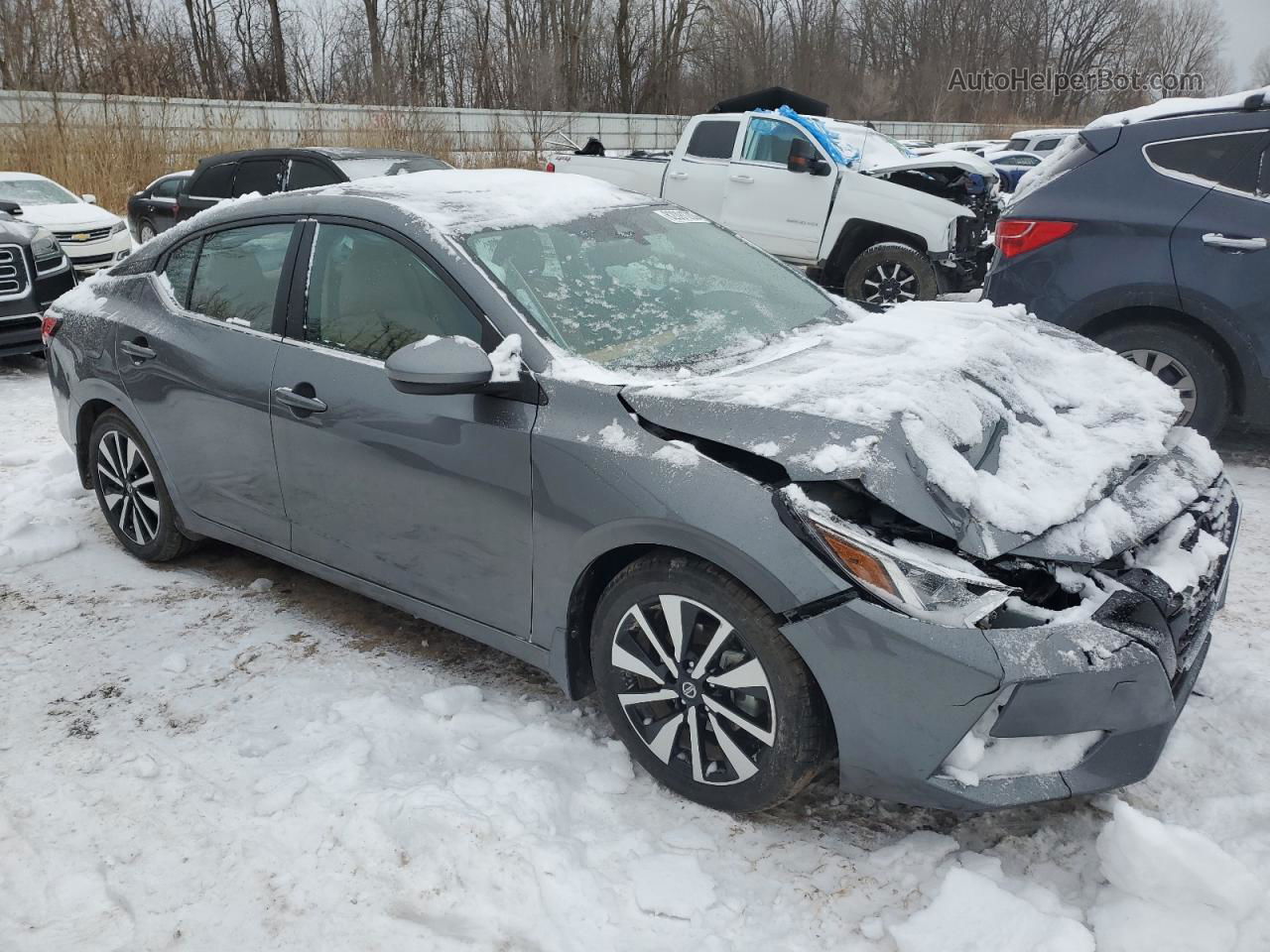2023 Nissan Sentra Sv Серый vin: 3N1AB8CV4PY310823