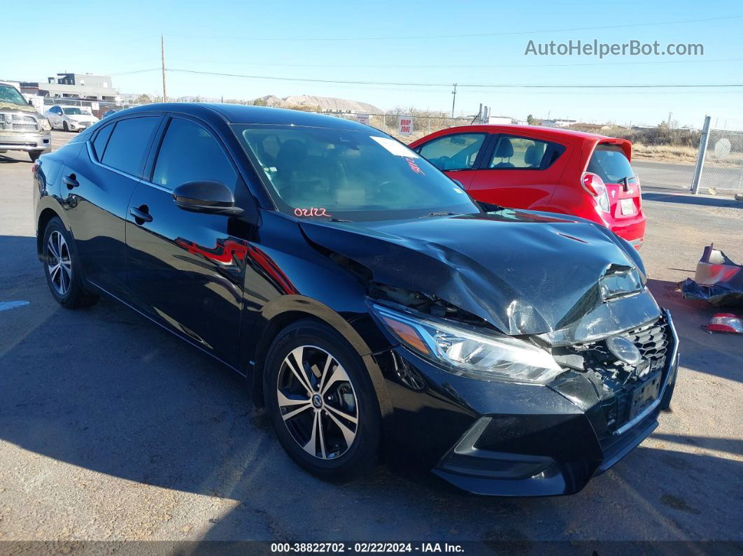 2020 Nissan Sentra Sv Xtronic Cvt Black vin: 3N1AB8CV5LY226276