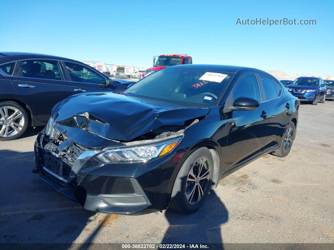 2020 Nissan Sentra Sv Xtronic Cvt Black vin: 3N1AB8CV5LY226276