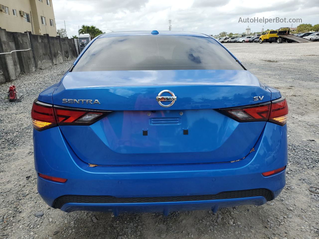 2020 Nissan Sentra Sv Blue vin: 3N1AB8CV5LY238167