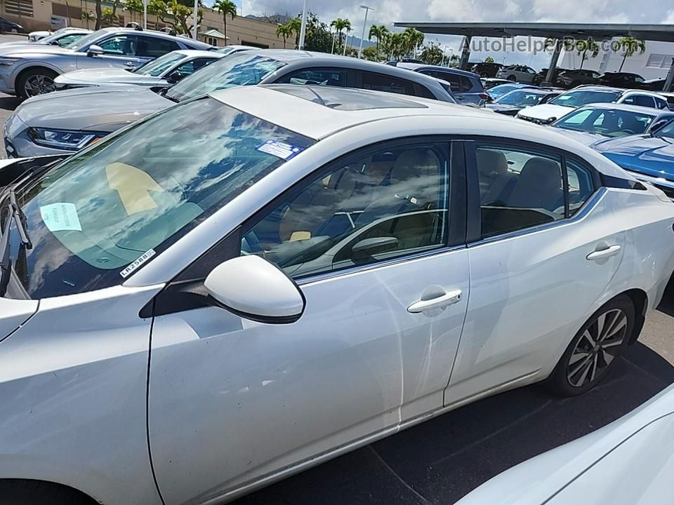 2020 Nissan Sentra Sv White vin: 3N1AB8CV5LY242588