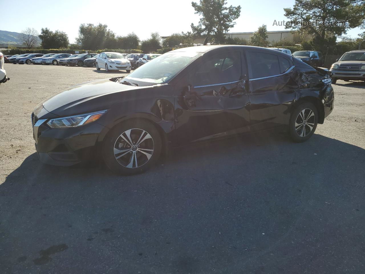 2020 Nissan Sentra Sv Black vin: 3N1AB8CV5LY246785