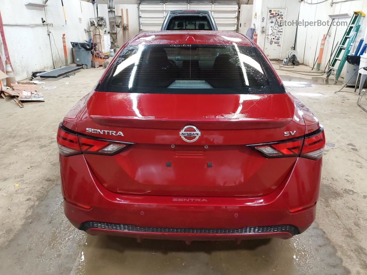 2020 Nissan Sentra Sv Red vin: 3N1AB8CV5LY274375