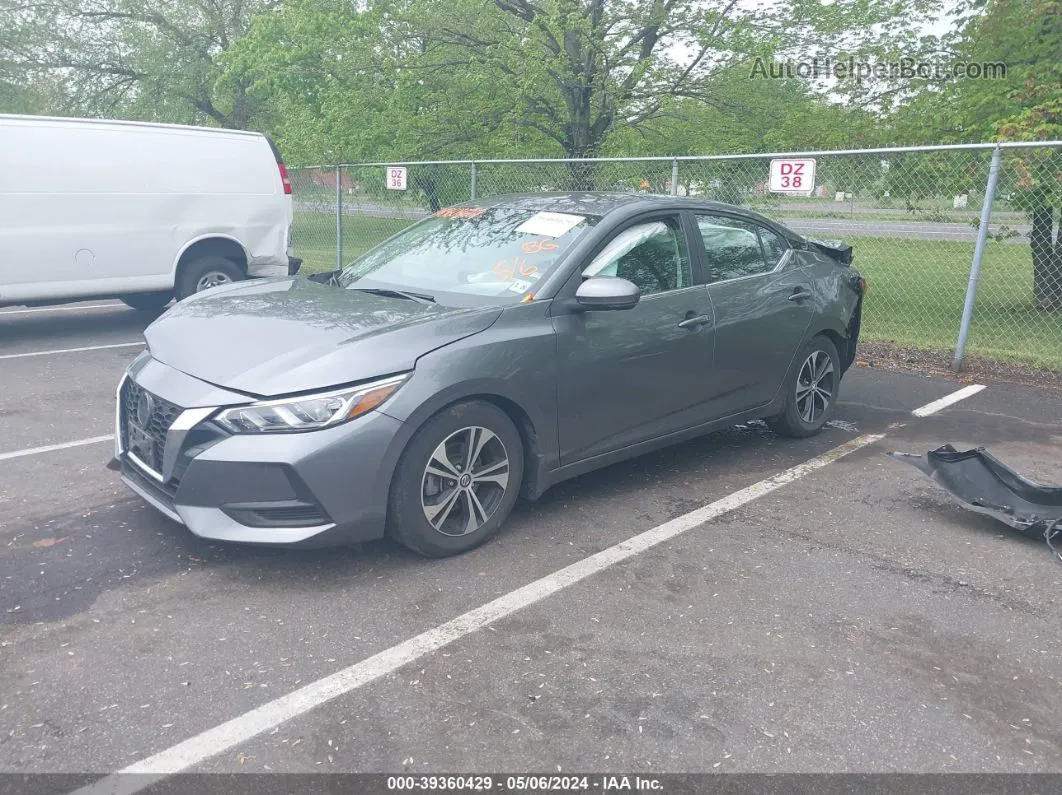 2020 Nissan Sentra Sv Xtronic Cvt Gray vin: 3N1AB8CV5LY301865