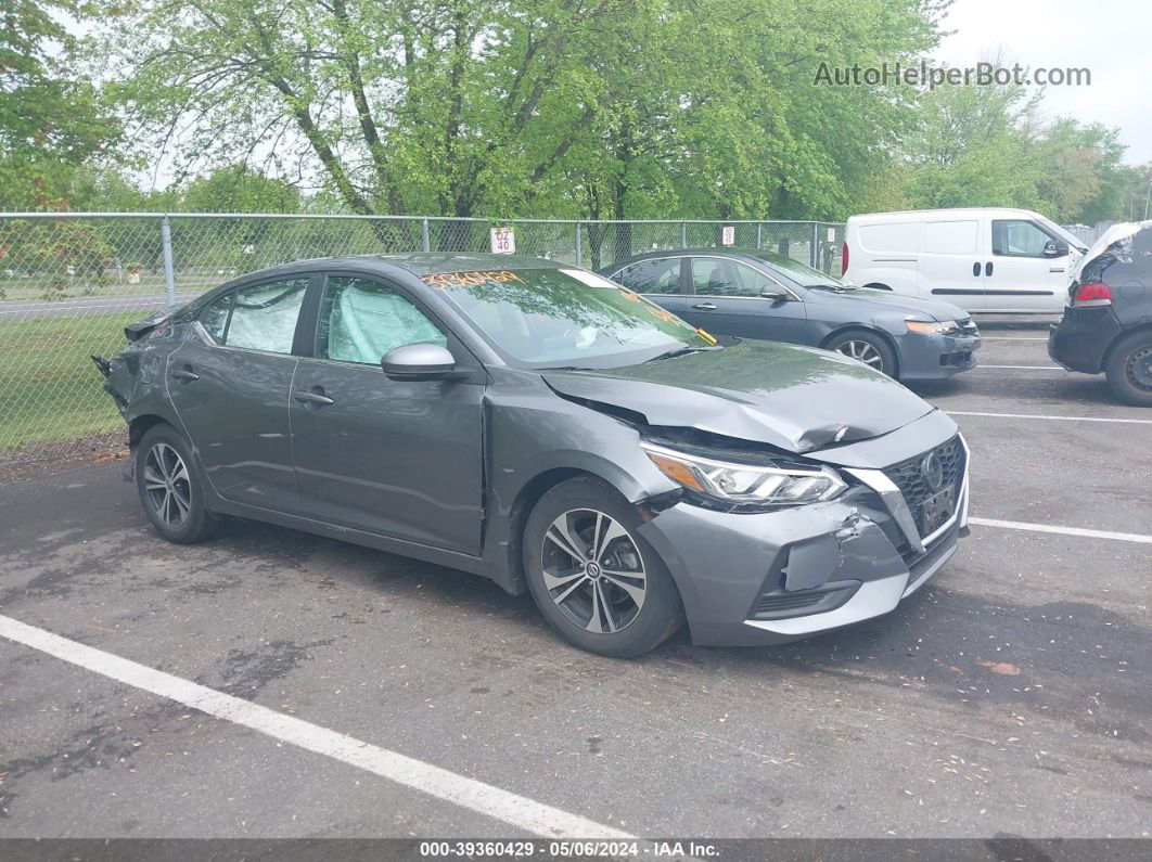 2020 Nissan Sentra Sv Xtronic Cvt Gray vin: 3N1AB8CV5LY301865