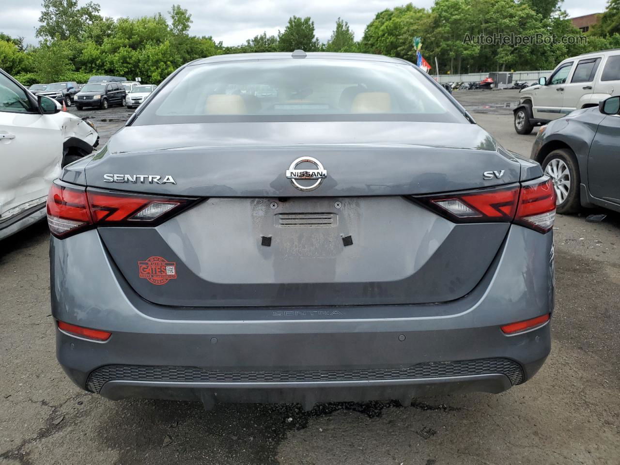 2021 Nissan Sentra Sv Gray vin: 3N1AB8CV5MY201833